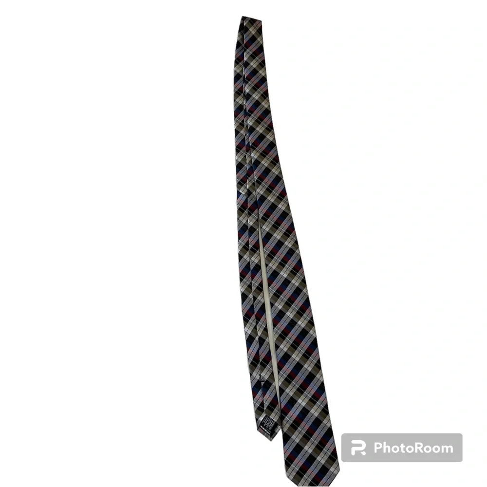 Ben Sherman Plaid Silk Blend Tie